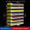 Wall-Mounted Acrylic Cigarette Display with Automatic Pusher