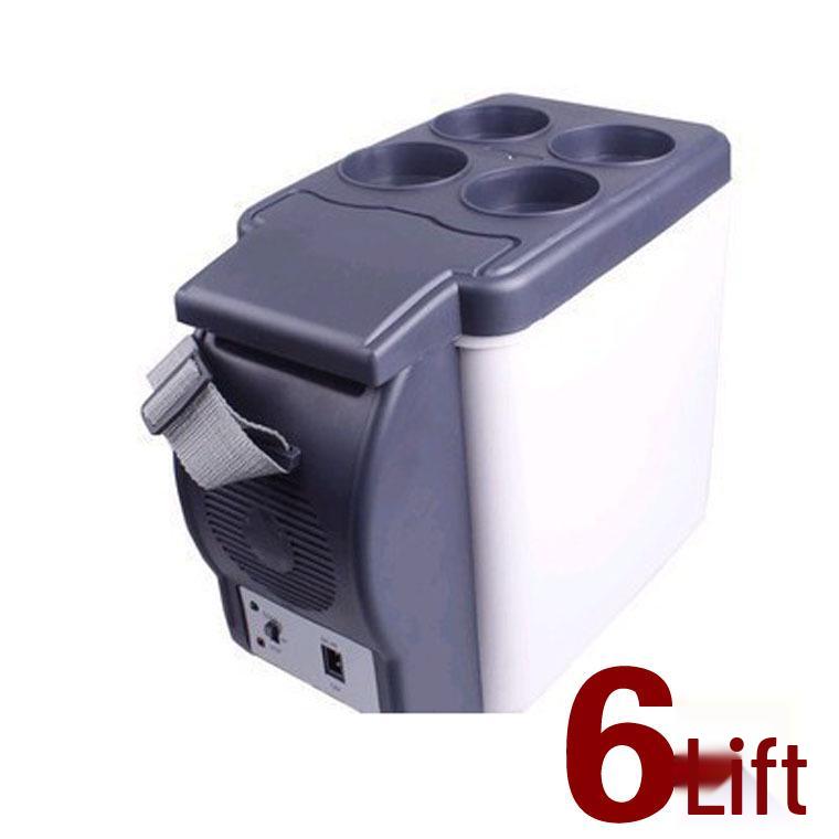 12V 6L Portable Car Refrigerator - Compact Cold & Warm Box, Insulated Mini Fridge, Ideal for Travel or Gifting
