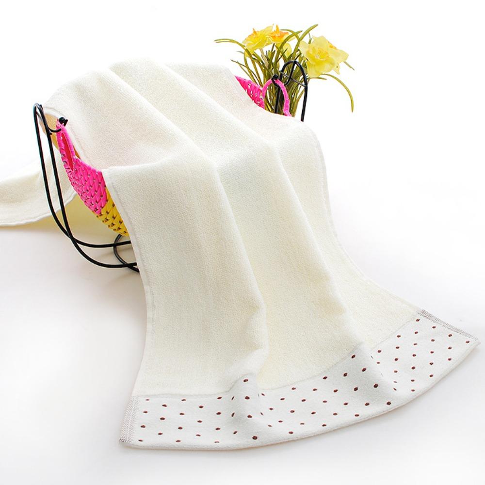 32-strand Cotton Towel, Enlarged and Thickened Polka Dot Adult Towel, Soft Water Absorption
