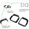PIUGILH Rearview Mirror Rain Shield Cover Compatible with Land Rover Defender 2020 2021 2022 2023 2024, ABS Rear View Mirror Protector Frame, 2Pcs