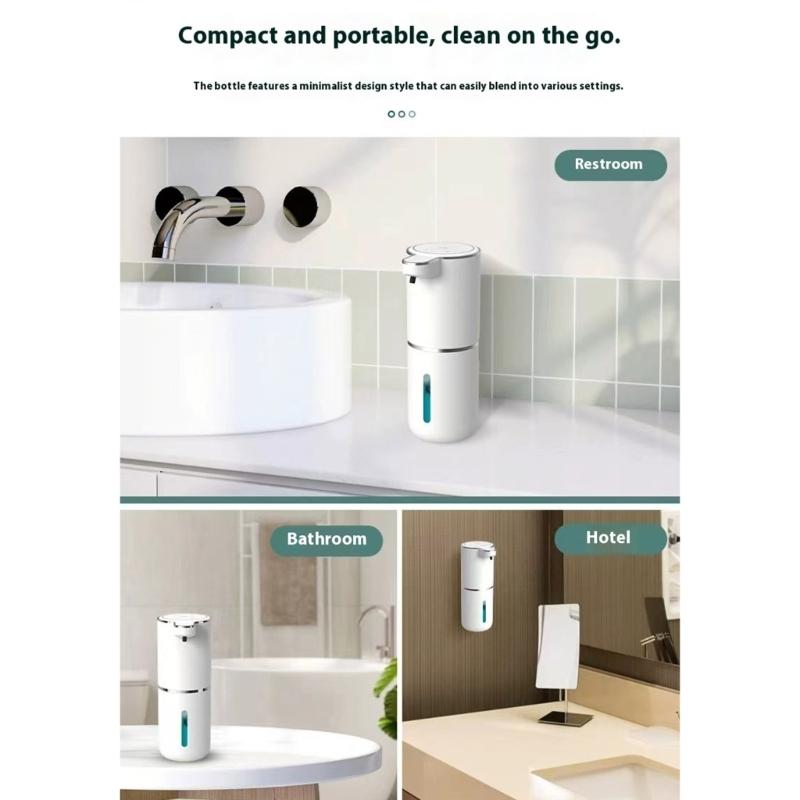 Bathroom Automatic Soap Dispenser Countertops 380ml Soap Dispenser Automatic Induction Foam Hand Washer Enduring