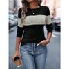 BITCED Women's Fashion Casual O-Neck Long Sleeve  Blouses & Shirts