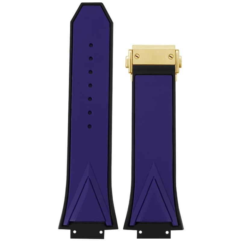 Armband für HUBLOT BIG BANG Sang Bleu Serie Silikon Herren Armband Kette Gummi Armband 29mm*17mm