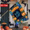 2D Flat, 2D Flat,Happy Thanksgiving_ Autumn Pumpkin Garden Flag_3 (1)- Outdoor Garden Flag Double-sided Home Decoration Courtyard Decoration Outdoor D
