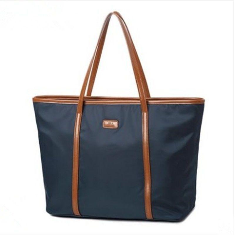 Women's Waterproof Oxford Canvas Shoulder Tote: Stylish, Simple, Large Handbag for Commuting