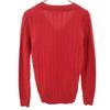 LACOSTE Long sleeve V-neck Layered knit 34 Red sweater Women Used