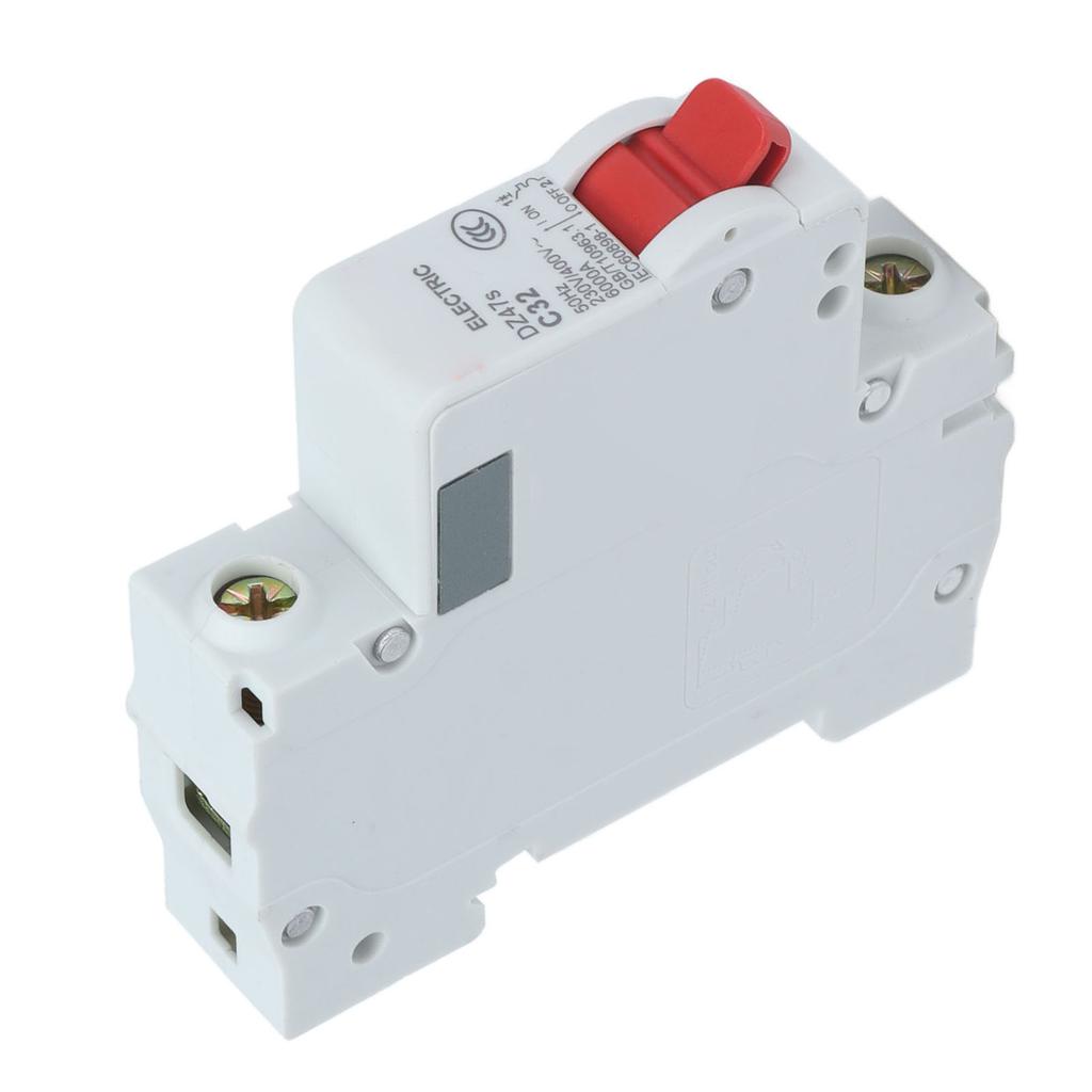 Circuit Breaker Low Voltage 6000A Breaking Capacity 1P DIN Rail Mount 32A 230V 400V