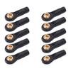 10Pcs RC Tie Rod Ball Head Durable Plastic Light Weight Wear Resistant Accurate Size M2 Tie Rod End Ball Joint