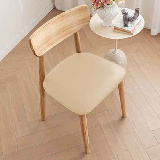 Vodotěsný potah na sedák židle Jednobarevný Šetrný k pokožce Odolný proti opotřebení Odolný proti oleji Univerzální Snadná instalace Ochranný potah na jídelní židli