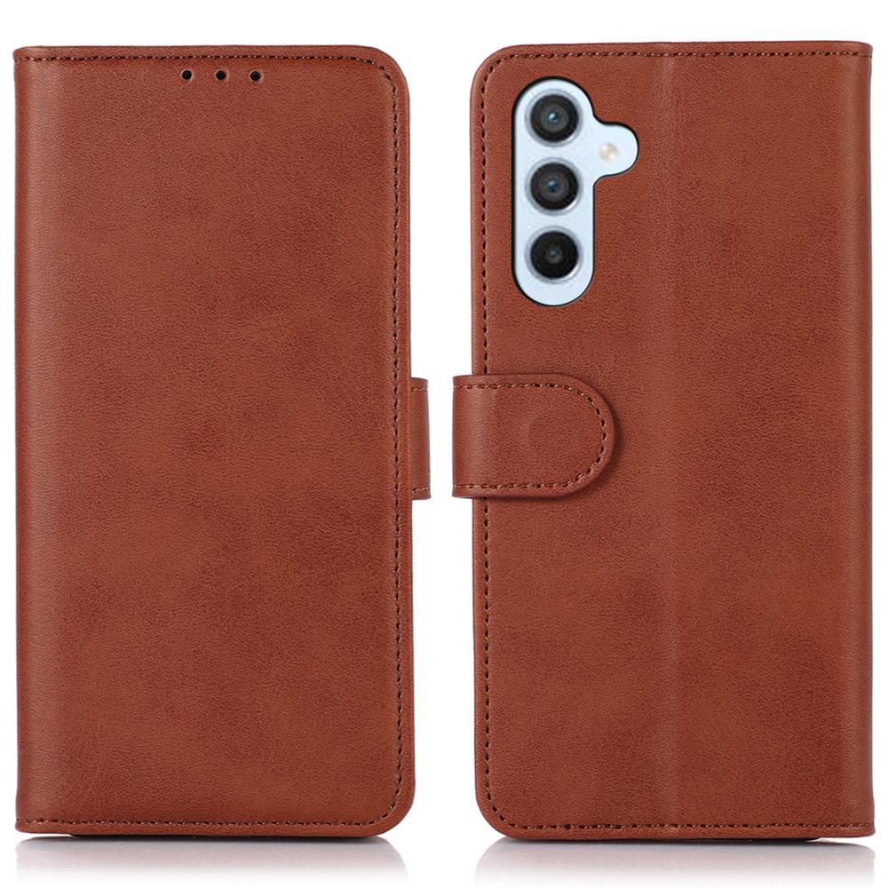 For Samsung Galaxy A56 5G Case Cowhide Texture Leather Wallet Phone Cover with Stand