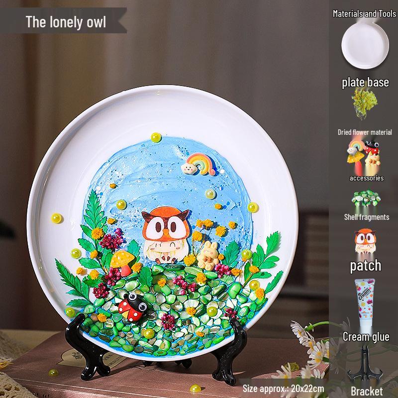 DIY Mosaic Plate Painting Kit: Creative Parent-Child Educational Ornament for Kindergarten
