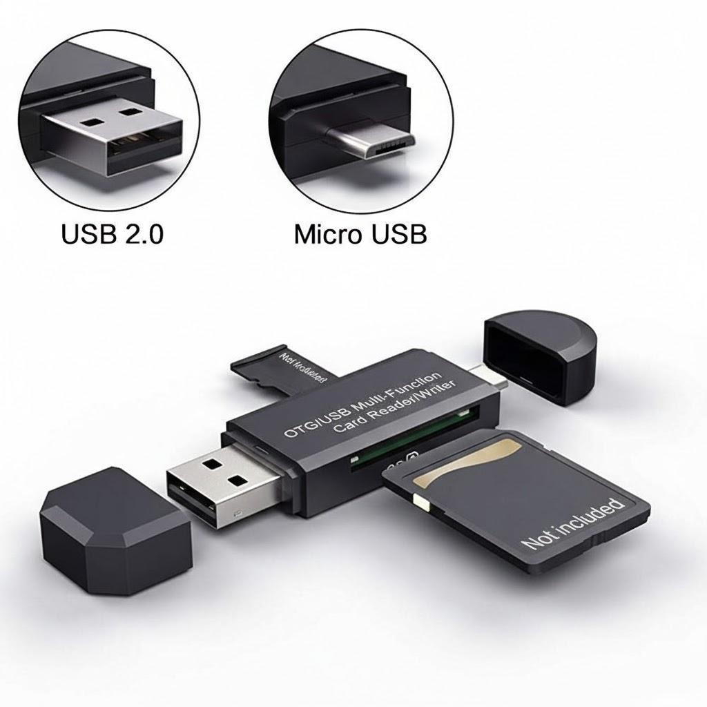

OTG Micro SD Card Reader USB 20 30 Type C Micro USB Adapter for Laptop Phone High Speed Data Transfer