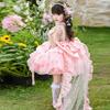 Spring Flower Fairy Princess Dress for Girls - Sweet Lolita Strappy Puffy Skirt for Birthday Parties