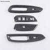 Honda Fit 21st Gen Interior Accessories: Carbon Fiber Texture for Window Switch, Door Handle, and Steering Wheel.