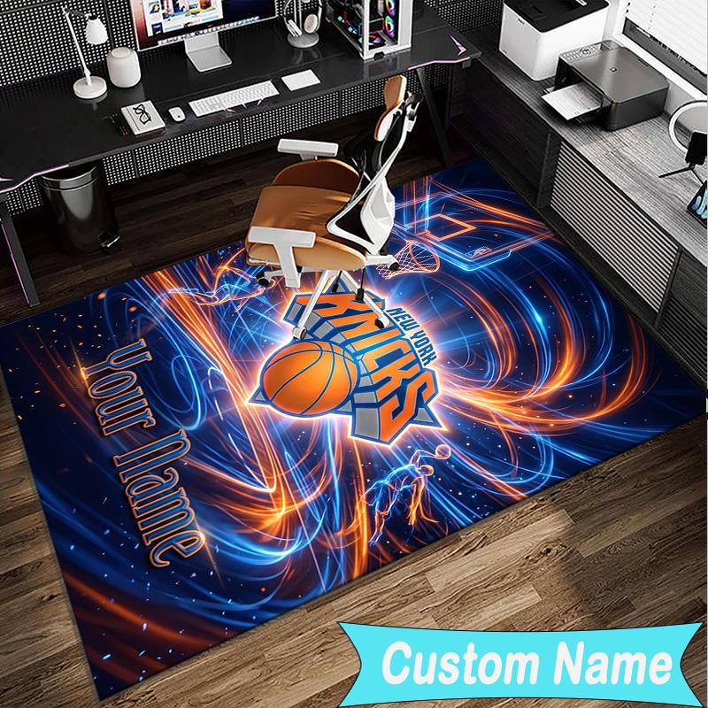 Custom Name Rug Knicks Logo Area Rug Suitable for Indoor And Outdoor,Carpets for Homes, Offices,Living Rooms,Home Decor,Christmas Gift
