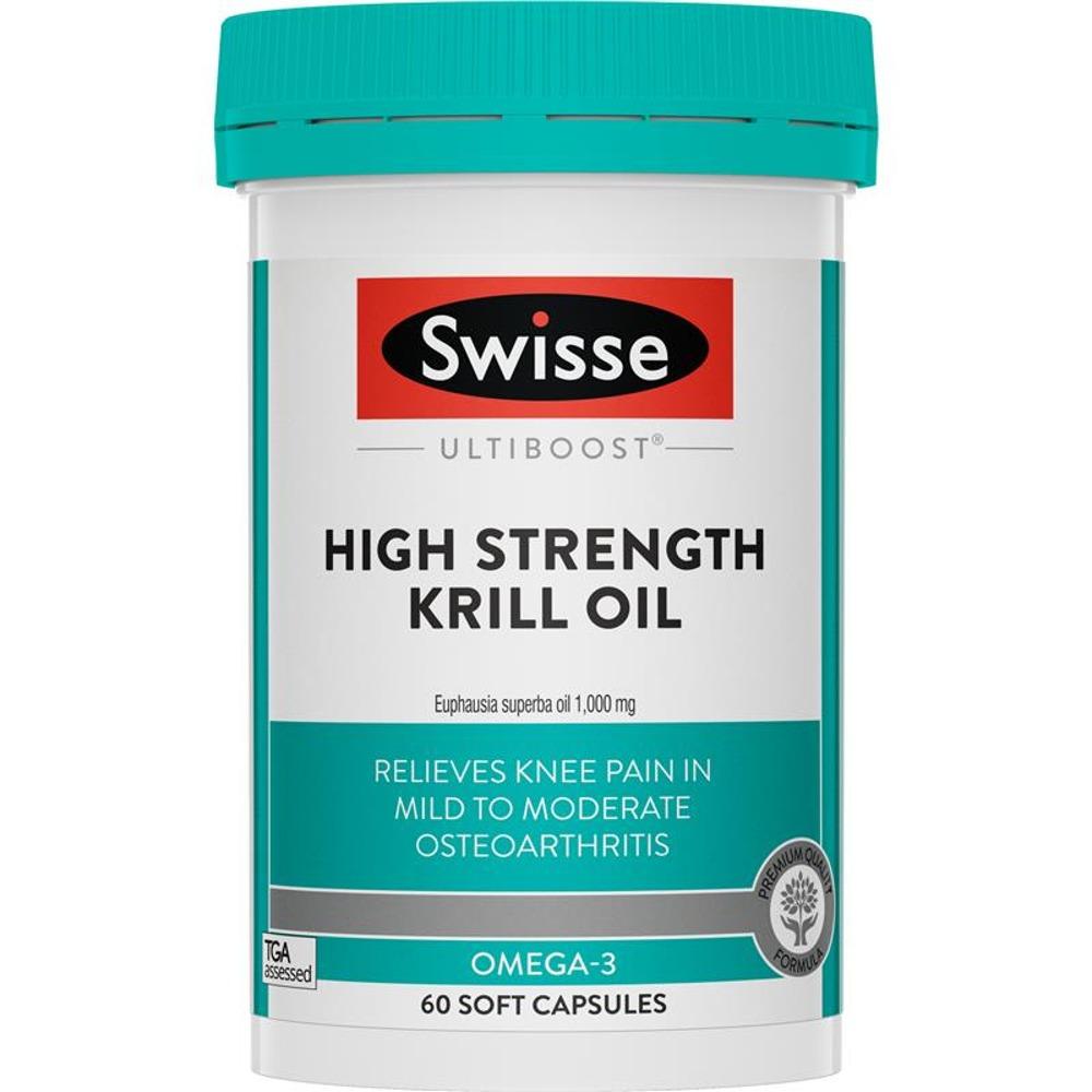 

Swisse High Strength Krill Oil 60 Capsules Exclusive Size