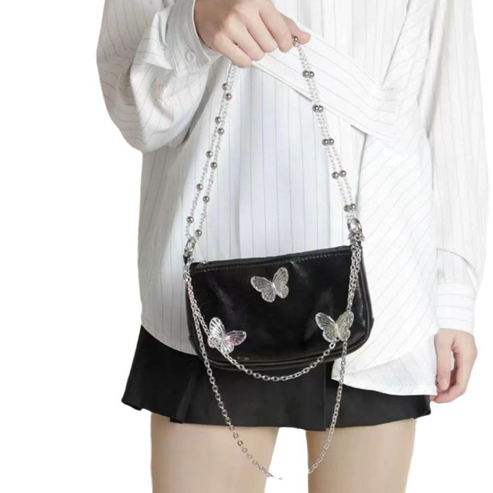 2024 Summer and Autumn Explosive Mini Cute Butterfly Crossbody Underarm Bag Lightweight Mobile Phone Bag Suta Niche Design Women's Bag