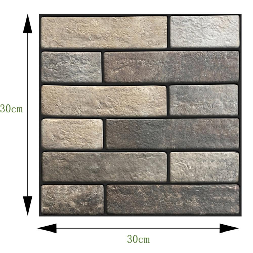 Tapet 3D Autocolant de perete Decor pentru perete Autocolant de perete din țiglă de simulare de cărămidă în relief