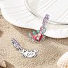 Ocean Theme Beading Accessories Set Colorful Crab Fish Turtle Pendant Beads DIY Craft Supplies