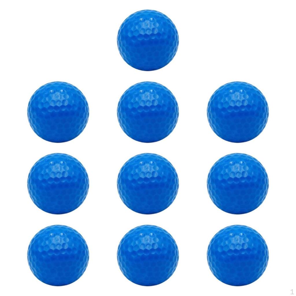 10 Pieces Colored Golf Practice Ball Colorful Water Easy to Retrieve Sports Gear