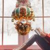 Christmas Hot Air Balloon Santa Hanging Ornament 2D Flat Classic Xmas Tree Decoration for Entrance Bedroom Living Room Car
