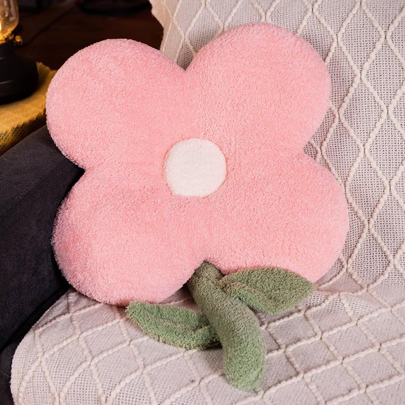 

Tulip Flower Pillow Plush Toy Sunflower Doll Sofa Pillow Cushion Office Chair Cushion Waist Pad 58 * 37cm sunflower (0.4kg)