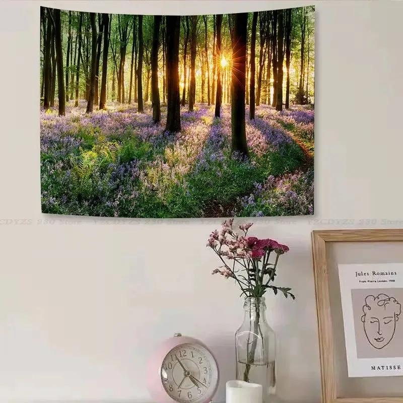 

Гобелен Прерийный лес Офисный гобелен для гостиной Домашний настенный гобелен 100x75cm
