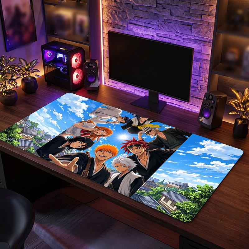 Big Mouse PadBleach Anime Extended Soft Desk Mat Gaming Office Computer Table Decor Mat