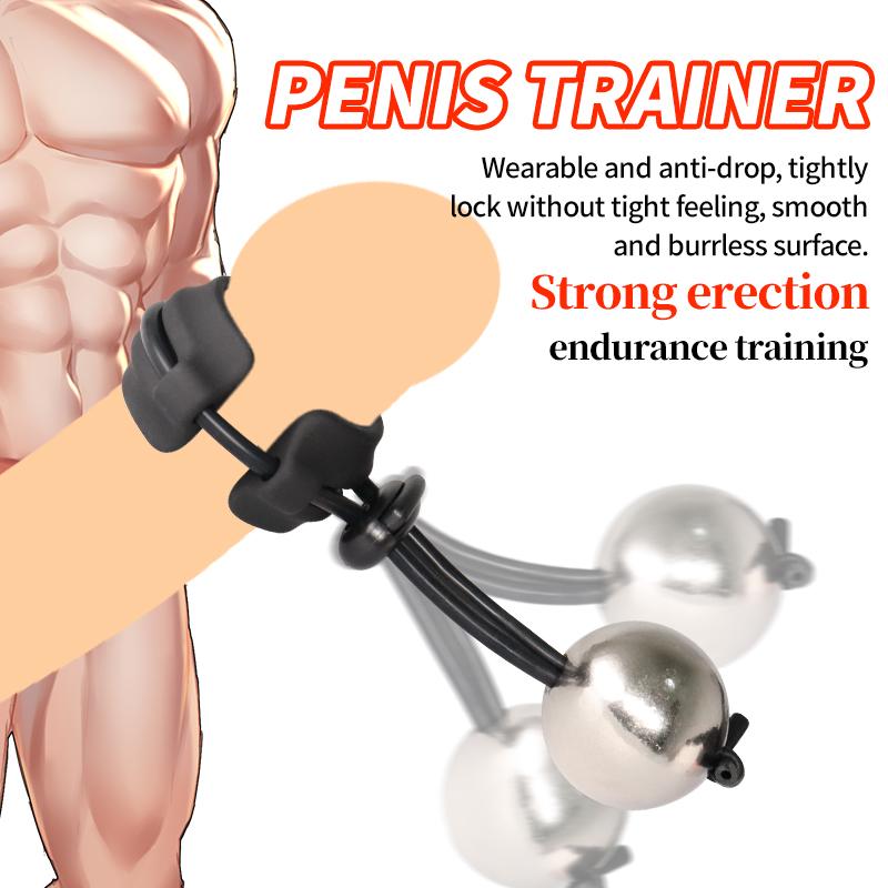 Penisring für Männer, Trainingsgerät, Gewicht tragend, Penis-Extender, Vergrößerungs-Ball, Samensperre, Sexspielzeug für Erwachsene für Männer