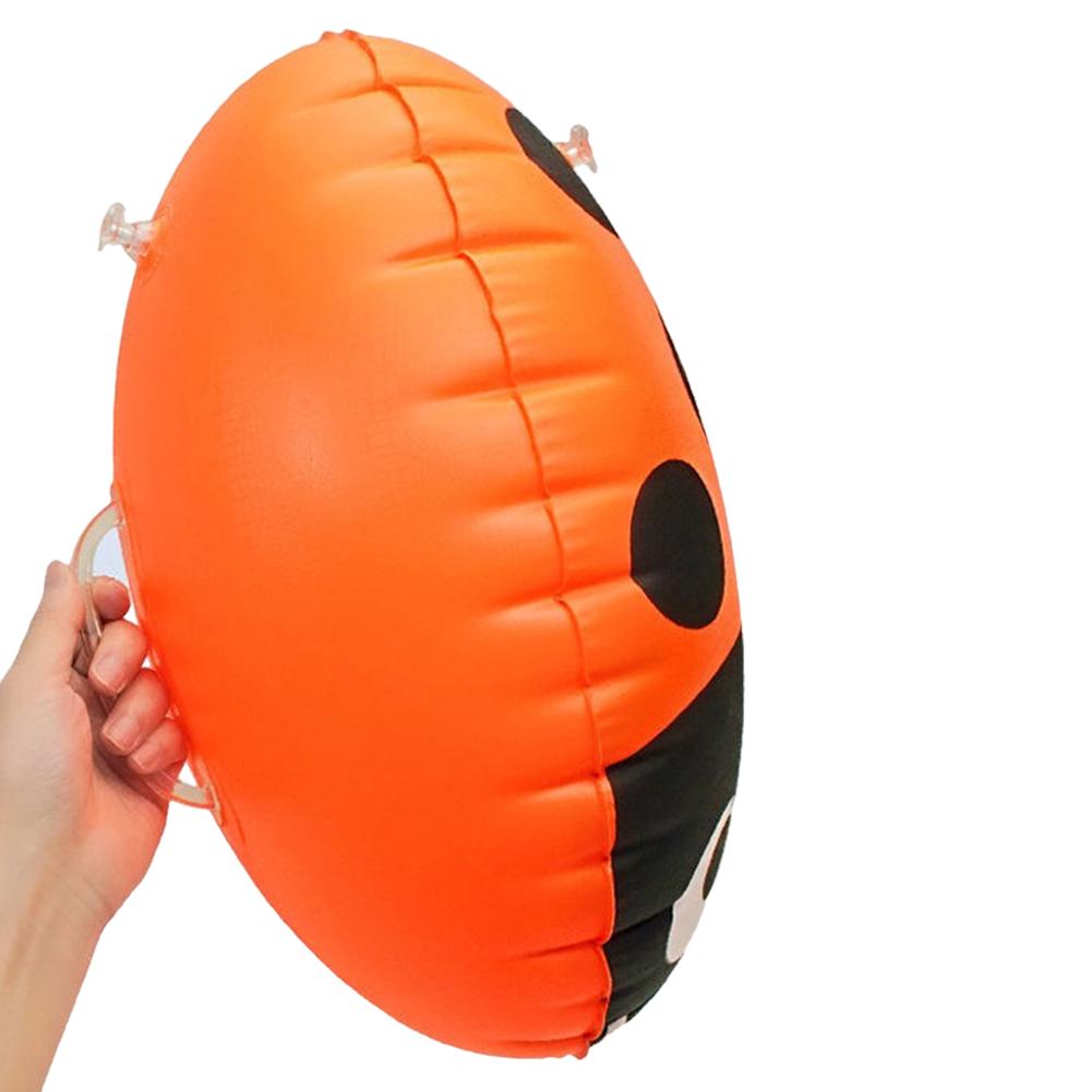 PVC Swimming Buoy Bag Inflatable Ladybug Float Bag Floating Double AirBag with Waist Belt High Visibility Water Sport Safety Bag