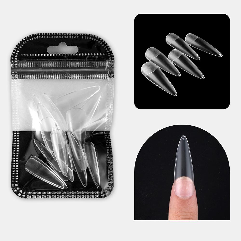 Nail Art Tablets Ultra-Thin And Seamless Half-Stickers, Full Stickers, Matte Square Long Water Droplets, Almonds, No-Carving And Grinding Fake Nail