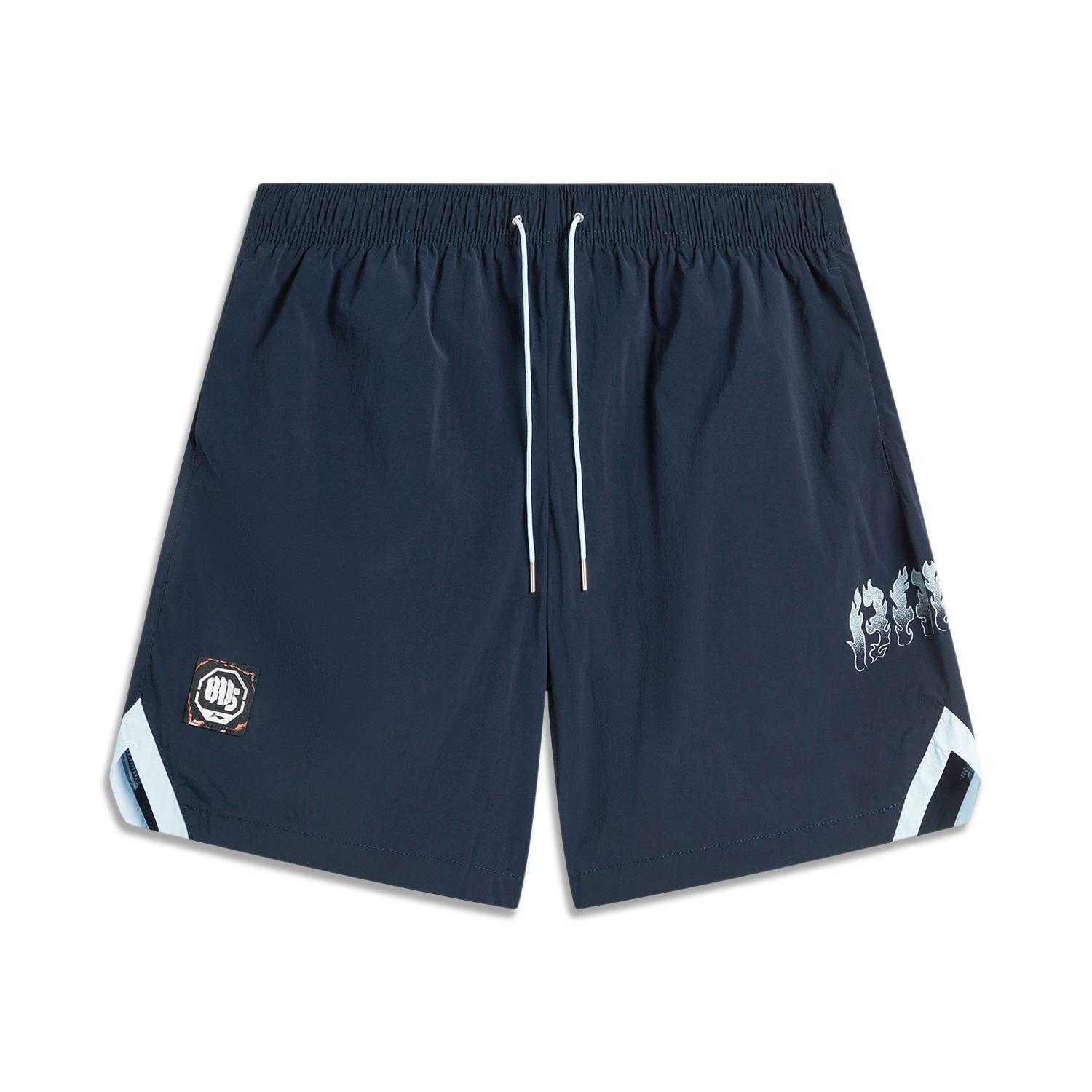 

Li Ning Badfive Logo Ice Feel Comfortable Sports Casual Shorts Men shorts Deep-Navy-Blue AKSU109-6 XL