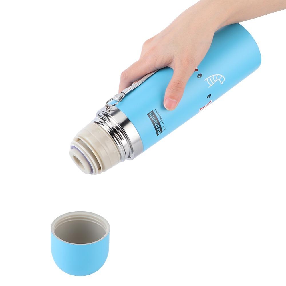 Cartoon Surface Printing Insulated Bottle 500ml Drink Cup Thermos Daily Drinking