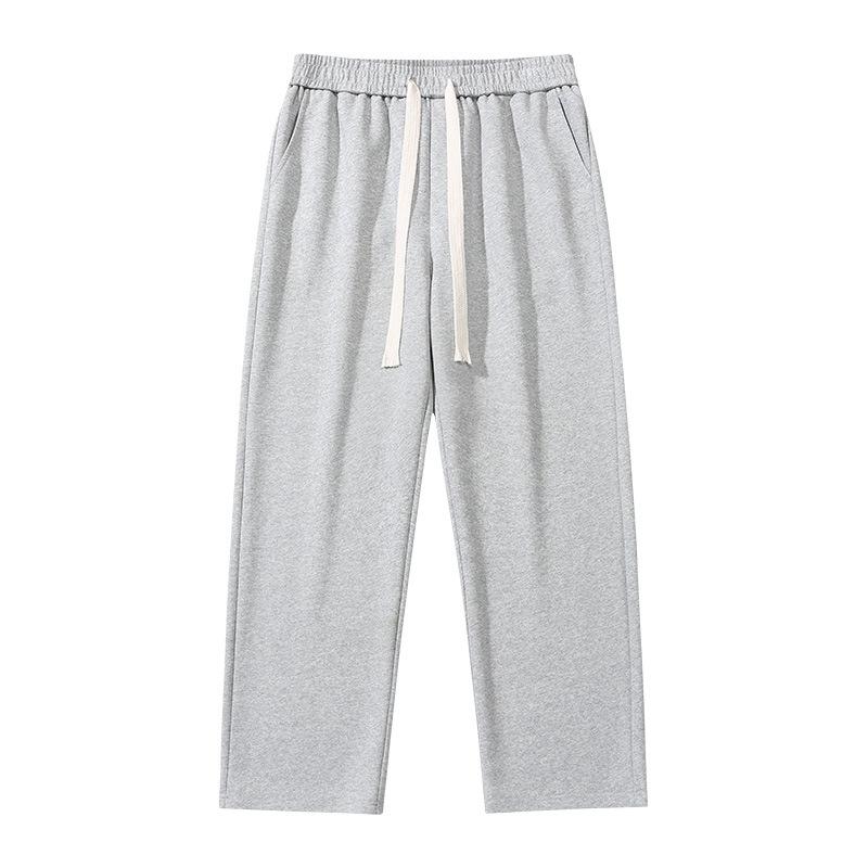 Shirt Less Clothing Straight Loose-fitting Sweatpants Men's Autumn Korean Fashion Simple Drape Casual Pants