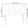 VidaXL LED Headboard Bedroom Furniture Single Bed Accessory Headboard Bed Frame Interior Light Grey 3121840