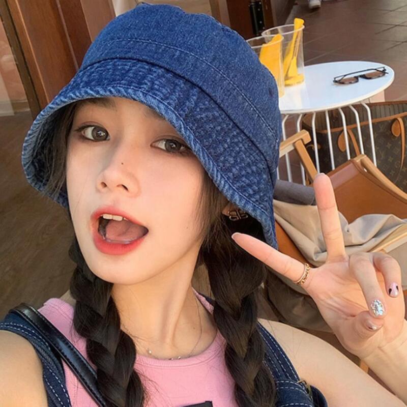 Панама Nachar Синяя Повседневная Свободная Женская Young people