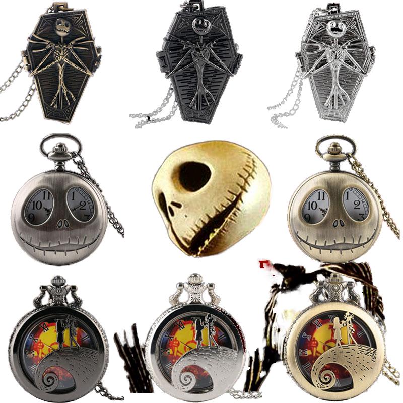 Antique Style Pocket Watches Fashion Quartz Vintage Necklace Christmas Gifts Alloy Case 47mm Dial Round Case