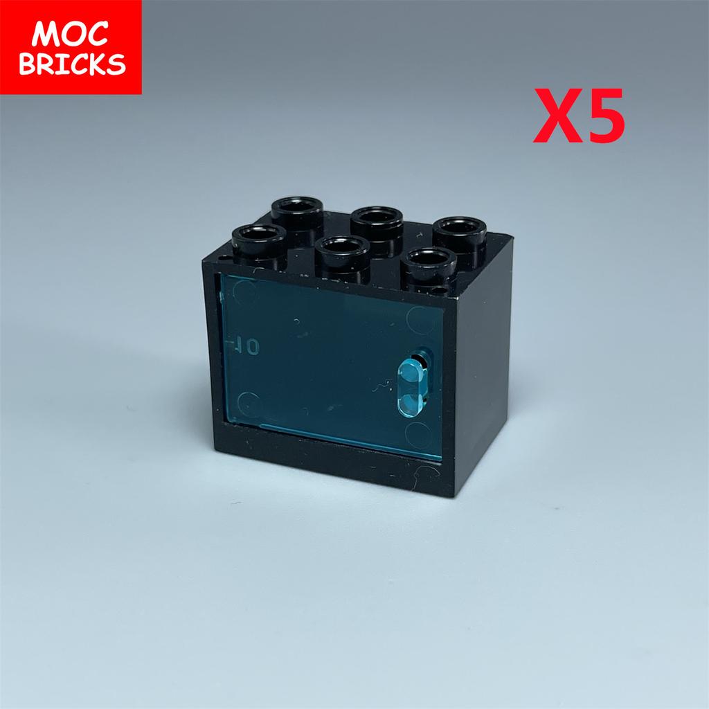 MOC Blocks Box Cupboard Container 2x3x2 Cabinets Assembles Particles 4532 4533 City House Construction Bricks Parts