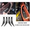 For 2018-2024 BMW X3 X4 G01 G02 Carbon Fiber Look Car Interior Door Handle Cover