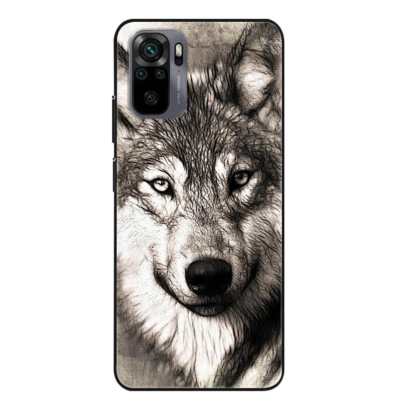 For Xiaomi Redmi Note 10s Case Shockproof Silicone Cartoon Soft Cover for Redmi Note 10 Pro Phone Cases Note10 4G 10T 5G 10 S