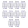 10Pcs Baseball Stands Plastic Round Display Stand Clear Rings Plastic Display Holders Sphere Stand for Baseball Tennis