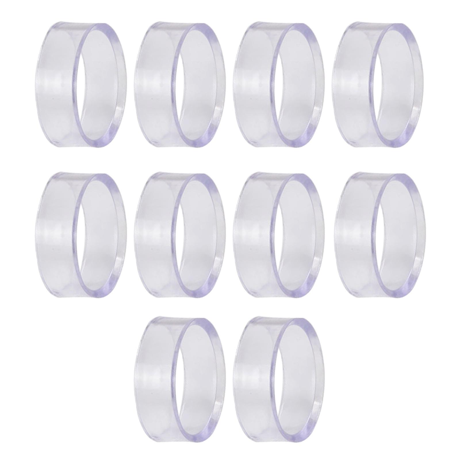 

10 шт. Подставка для бейсбольных мячей Прозрачные кольца Подставка для сферы Круглая пластиковая подставка-держатель для гольфа, бейсбола, софтбола M