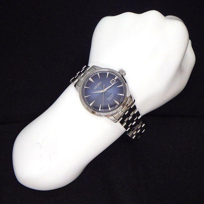 Used Seiko Presage SARY123/4R35-01T0 Blue Dial Date See-through Caseback Stainless Steel Automatic Watch [Used]