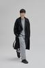 STUDIO NANS Long Trench Coat Men's Knee-Length (XL, Black)