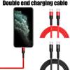 USB C To USB C Braided 100W 5A PD Braided C Cable Dual Fast 100W Charging IPad Typ O6K7