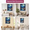 Starry Night Landscape Diamond Painting Kit. DIY Diamond Art. Handmade Gift for Friends and Family. Home Decor Artwork (Full Round Drills)