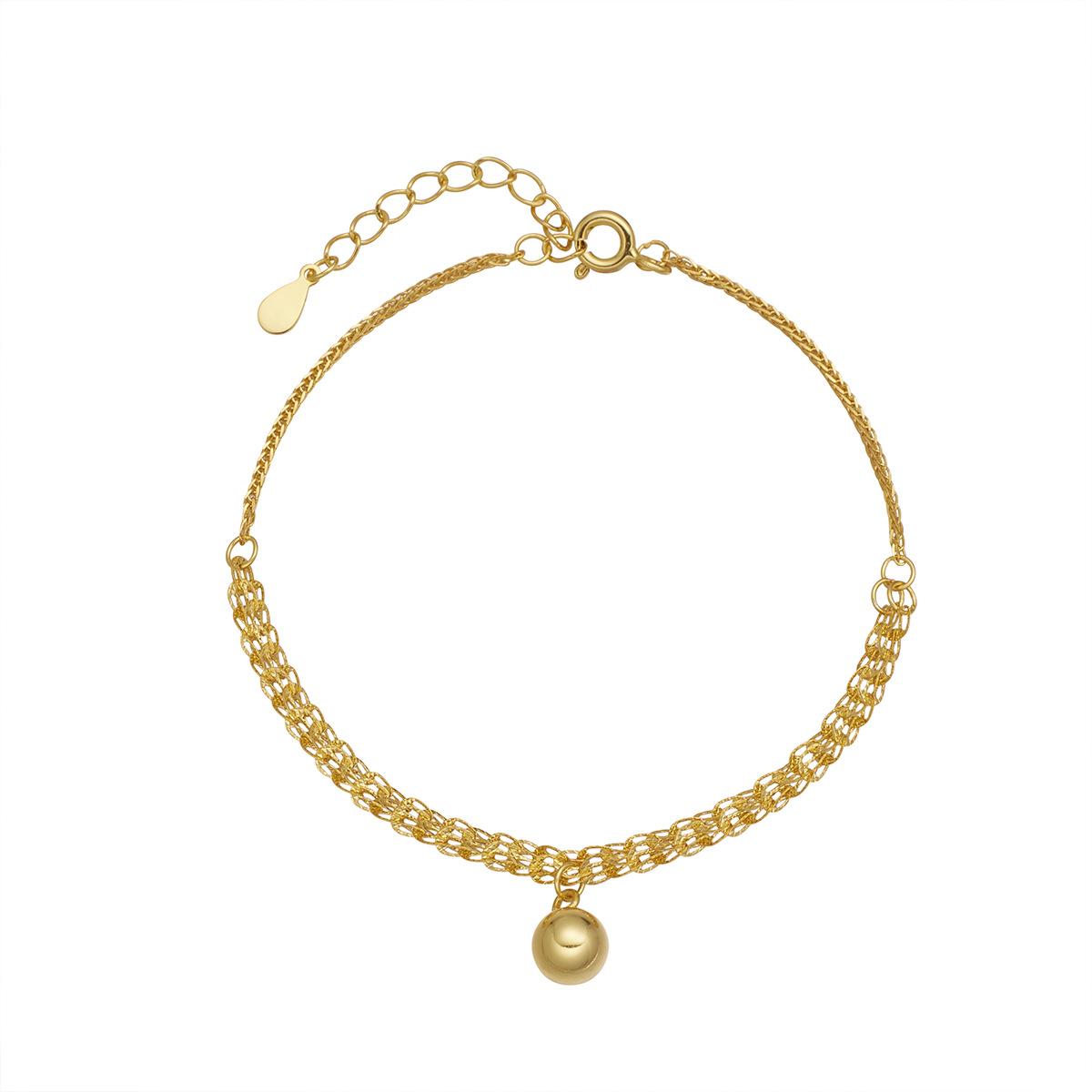 

Браслет-колокольчик из стерлингового серебра S925, женский ретро-колокольчик с хвостом феникса, простые модные переводные бусины 925 silver