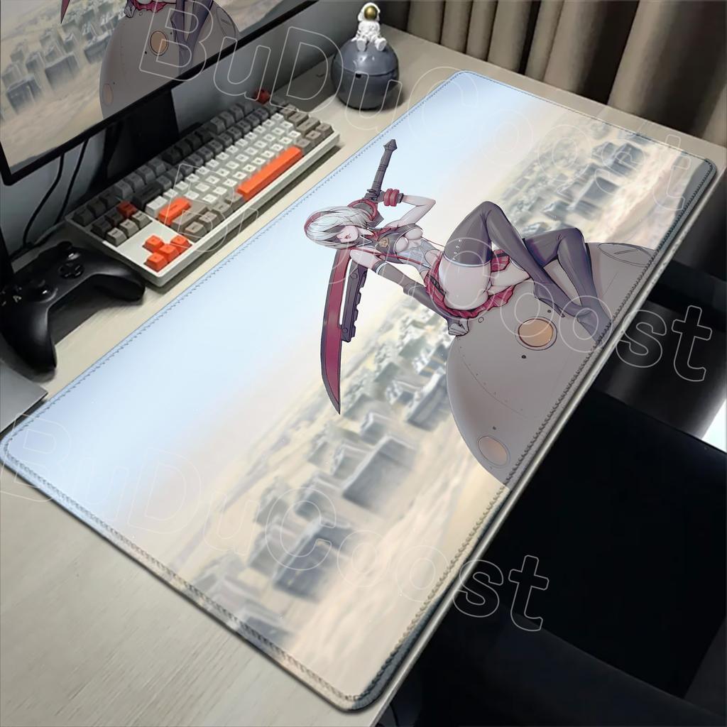 E-sports Pretty NieR:Alfombrilla de ratón Automata 2B Alfombrilla de goma grande para mesa Alfombrilla de ratón para juegos de PC Alfombrilla para escritorio de portátil Alfombrilla antideslizante para teclado de ordenador