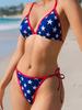 Europäisches und Amerikanisches Zweiteiliges Träger-Dreieck-Bikini-Set