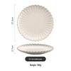 European Style Embossed Ceramic Dinner Plate